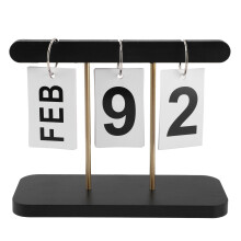 Ewiger Steh-Klappkalender im Vintage-Stil, großes