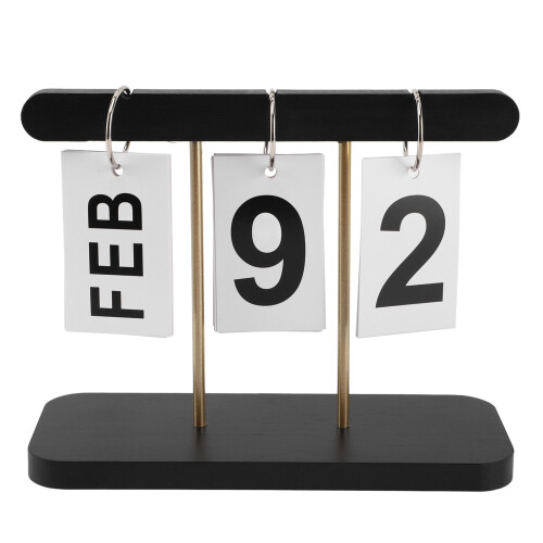 Ewiger Steh-Klappkalender im Vintage-Stil, großes