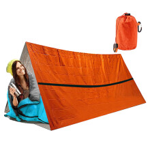 Waterproof Sleeping Bag Survival Compact Outdoor Shelter Bivy Sack Lightweight Shelter Bag Aluminum Film Blanket