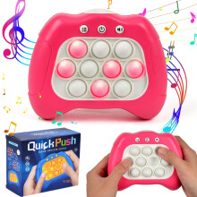 Pop It Electronic Game, Handheld Game Console, Montessori Toy for Ages 3, Quick Push Game, Fidget Toys, AntiStress Toy, Gifts for On the Go