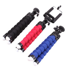 Pack of 3 Tripod Octopus Leg Shape Phone Holder Selfie Flexible Travel Mobile Phone Holder for Filming Black