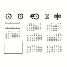 Clear Stamps Date Stamp Set Transparent Silicone Stamps For Cards Making DIY Scrapbooking Album Journal Craft Decoration