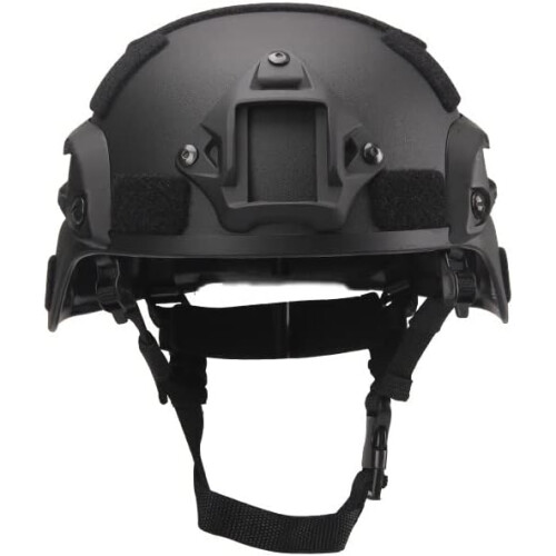 Airsoft Mich 2000 ACH Helmet With Clear Visor NVG Mount And Side Rail Gr2 1
