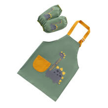 1pc Green Painting Apron for Young Girls Adjustable Apron with Pockets for Creative Painting Activities Suitable for Years Old Boys and Girls
