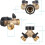 Double Outlet Faucet, Solid Brass Construction Ensures Durability And Reliability, Eco-Friendly And High Flow Capabilities, Standards Dimensions 3/4 I 2