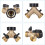Double Outlet Faucet, Solid Brass Construction Ensures Durability And Reliability, Eco-Friendly And High Flow Capabilities, Standards Dimensions 3/4 I 4