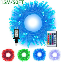 Diseño único que cambia de color, guirnaldas de luces conectables para decoración de interiores y exteriores, guirnaldas de luces que cambian de