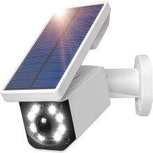 Refletor de segurança com sensor de movimento, sistema de vigilância externa de 800 lúmens para entrada de garagem, calçada, deck, jardim, cerca
