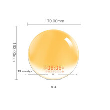 Sunrise Alarm Clock For Bedrooms With Dual Alarms And Natural Sounds, Sunset Simulation, Brightness Adjustable, And 7 Color Changing Light