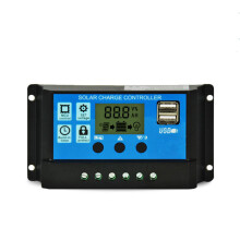 Rialaitheoir Muirir Gréine Pwm Ard-Éifeachtach, Oiriúnach do Phainéil 12V24V, Áirítear Taispeántas LCD Inchoigeartaithe agus Port Dúbailte