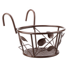 Garden Elegance: Space-Saving Plant Displays, Versatile Outdoor/Indoor Pots for Sturdy Iron Hanging Planters