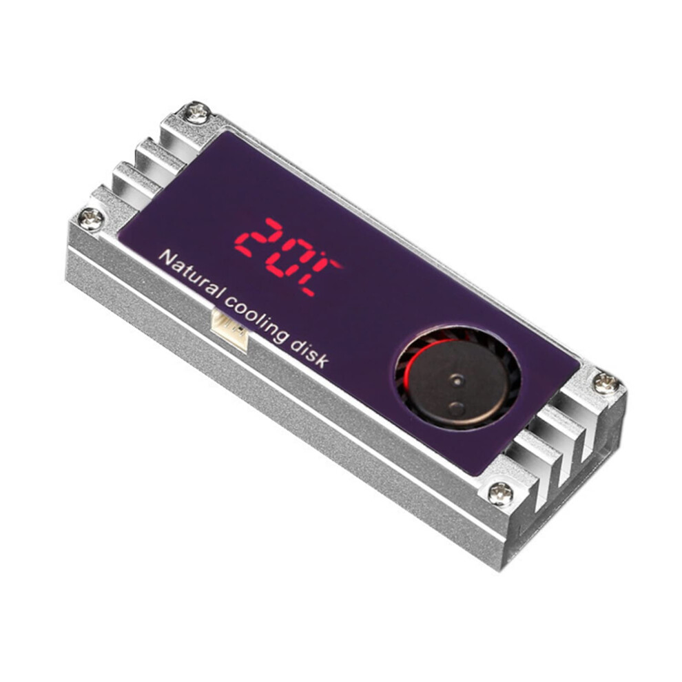 M.2 2280 Ssd Heatsink With Realtime Temperature Display Nvme Cooler Aluminum Alloy 9347817480719