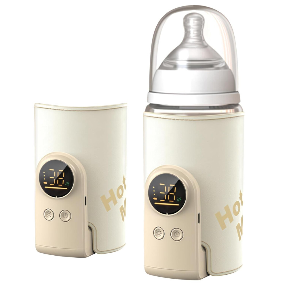 Portable Baby Bottle Warmer, LED Display  8000mAh, Fast Heating for Travel