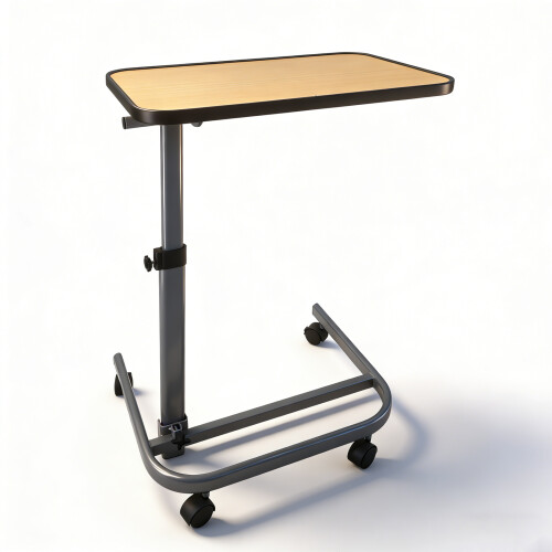 Ergonomic Overbed Laptop Table Adjustable Height