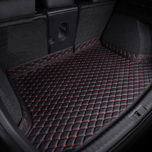 Car boot liners mats,waterproof NonSlip trunk carpet protector pad cargo tray protector boot liner,Black B