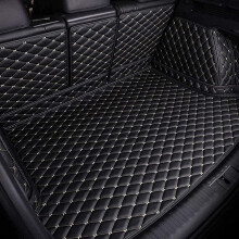 Car Boot Protector for Land Rover Range Rover Sport 2000, Waterproof Durable Nonslip Leather Mats(Black beige)