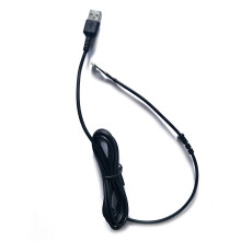 Ligne de câble de souris USB de remplacement, ligne de fil-Noir
