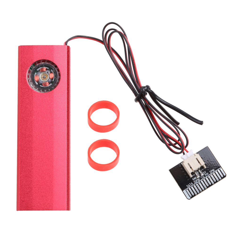 Aluminum For M.2 2280 Heatsink Ssd Solid State Drive- Red 7732000512094