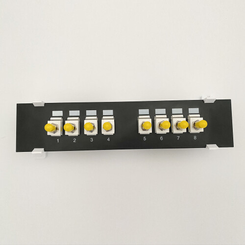 8 Port ST Optical Fiber Patch Panel RJ45 Network Cable Adapter 1