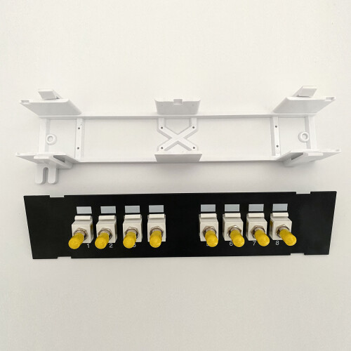 8 Port ST Optical Fiber Patch Panel RJ45 Network Cable Adapter 2