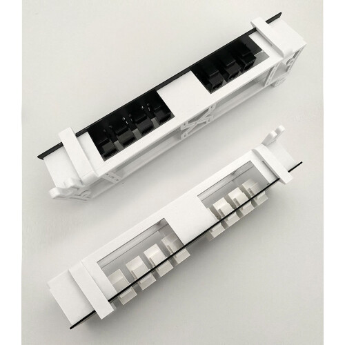 8 Ports for Cat 6 Straight Through Patch Panel RJ45-White 1
