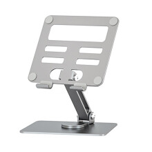 360 Rotate Adjustable Laptop Stand Cooling Holder-Gray