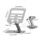 Nouveau Support d'ordinateur portable 360 rotation-Argent 4