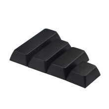 Capuchons de touches en PBT, 4 touches, barre d'espace-Noir