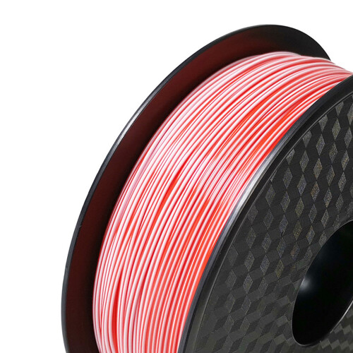 PLA 3D Filament Diameter 1.75MM for FDM 3D Printers-White Red