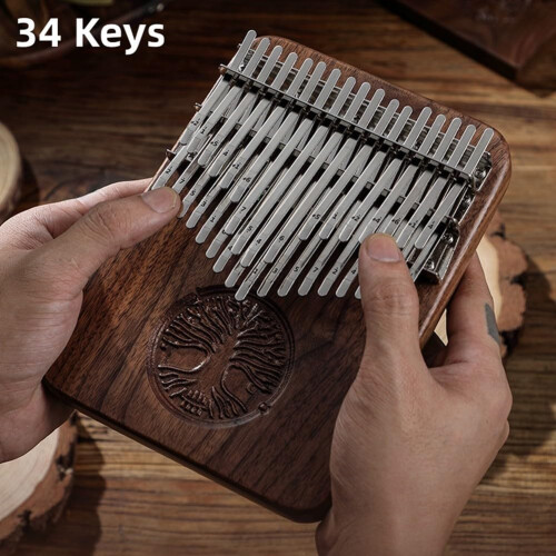 Innovative 34 Keys Black Walnut Thumb with Essential Accessories (BButton B) Key B 2