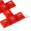 9 Keys DSA Height ABS Backlit Keycaps for WASD Direction-Black 4
