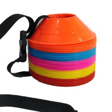 Marker Saucer Mini Cones Plastic Red, Pink, Blue, White, Orange Yellow Set of 60