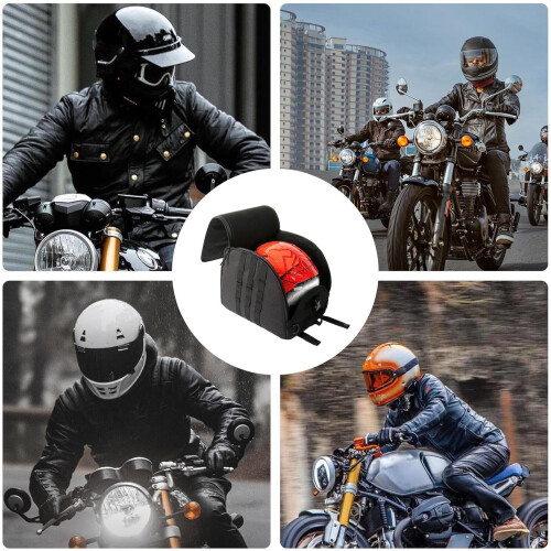 Motorcycle Protective Hat Storage Case Large Capacity Pannier Rack Compatible Gear Storage With Zips 2