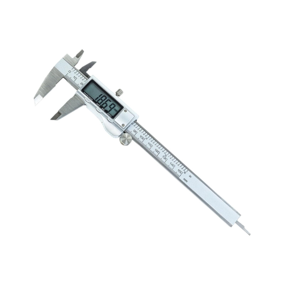 Digital Caliper Measuring Tool Metal Vernier Caliper 0150 Millimeters Large Lcd Screen Silver Household 9189345031274