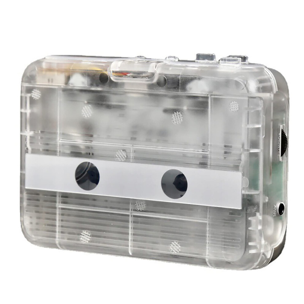 Ortable Cassette Tape Player Wireless Bluetooth Enabled Transparent Cassette Player With 3.5Mm Headphone Jack 9412369137418