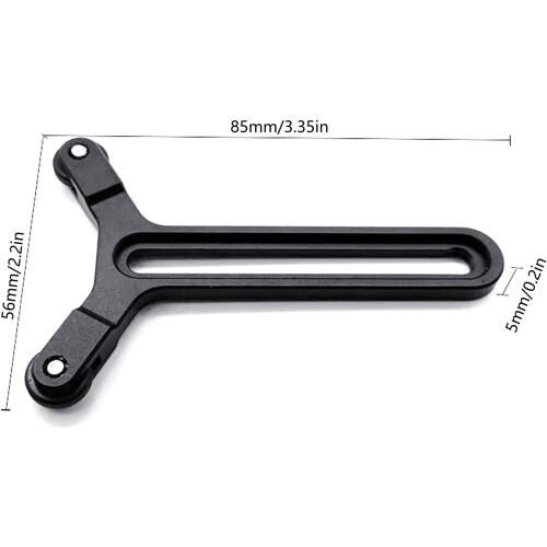 Yshaped Objective Bracket Aluminum Objective Support System with Dual Wheel Adjustable Frame 2