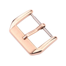 Stainless steel watch band with pin buckle, 16mm22mm, brushed silver, gold, black, rose gold (22mm)