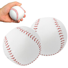 12Inch Baseball Standard Professional 2Pack PVC HandStitched Soft Foam Ball For Outdoor Practice Games Rounders Ball