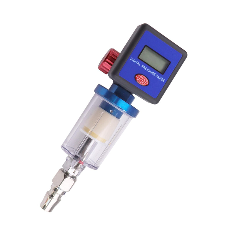 Air Compressor Regulator System With Digital Regulator, Oil Water Traps, Spray Transparent Filter Bowl Red 9189345031557