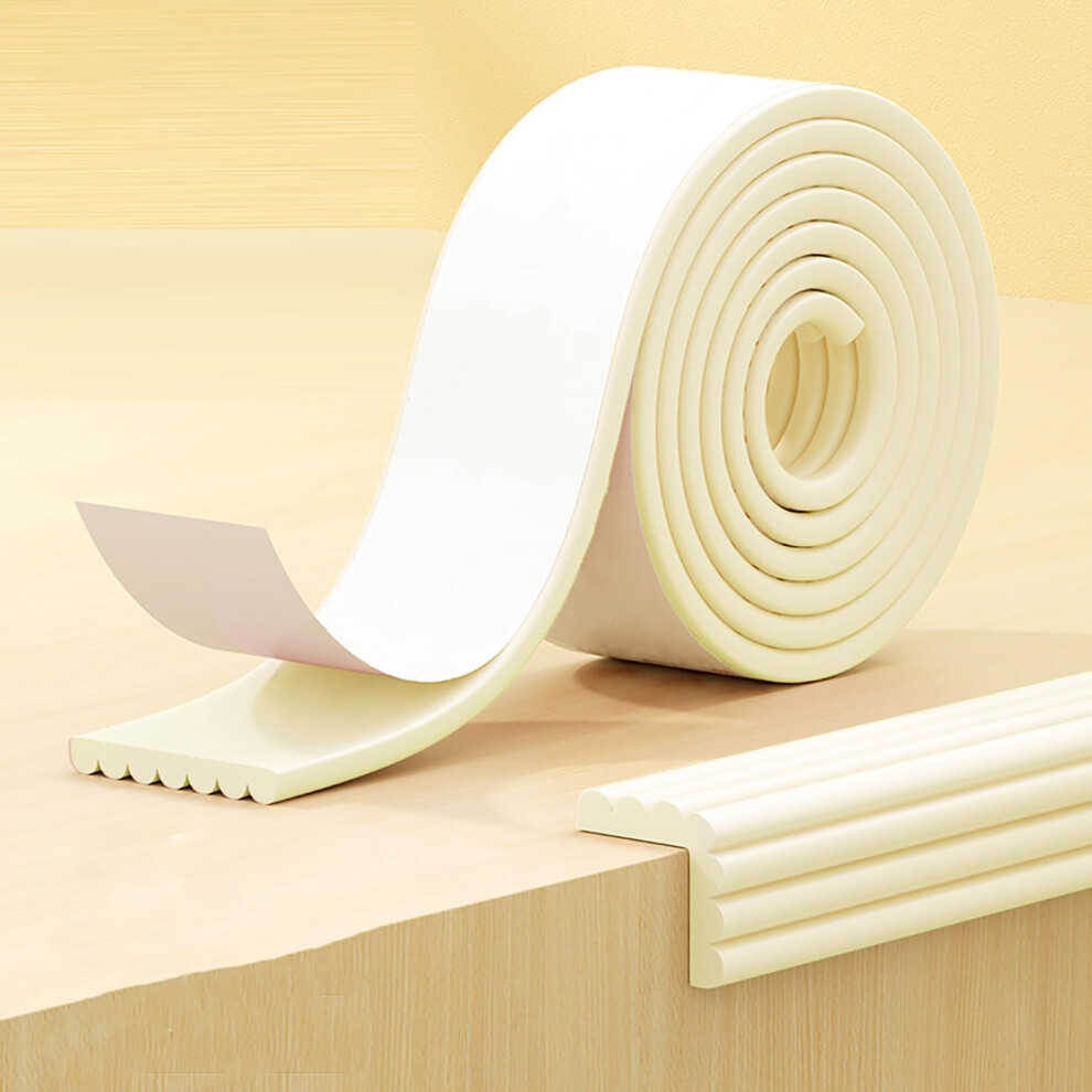 Edge Protection for Baby Corners, Extra Wide, SelfAdhesive Foam (OffWhite, 5m)