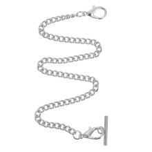 Pocket watch chain with Tbar clasp lobster clasp Stylish chain for pocket watches for special occasions Comfortable to wear
