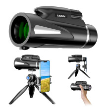 Monocular Telescope, Smartphone Holder, Tripod, 12x50 Waterproof, Compact for Bird Watching, Travel, Hunting, Concert, Sports