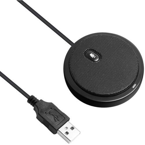 Desktop Conference Microphone with Omnidirectional Stereo for