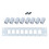8 Port CAT6 RJ45 Through Coupler Patch Panel with Back-White 1