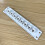 8 Port CAT6 RJ45 Through Coupler Patch Panel with Back-White 6