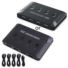 USB KVM Switch USB 2.0 Switcher KVM Switch Selector for Windows