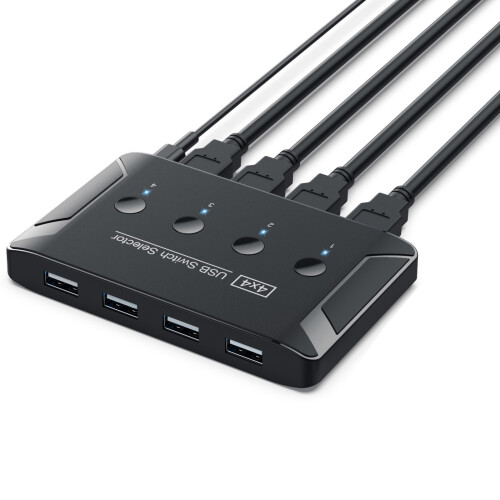 USB KVM Switch USB 2.0 Switcher KVM Switch Selector for Windows 2