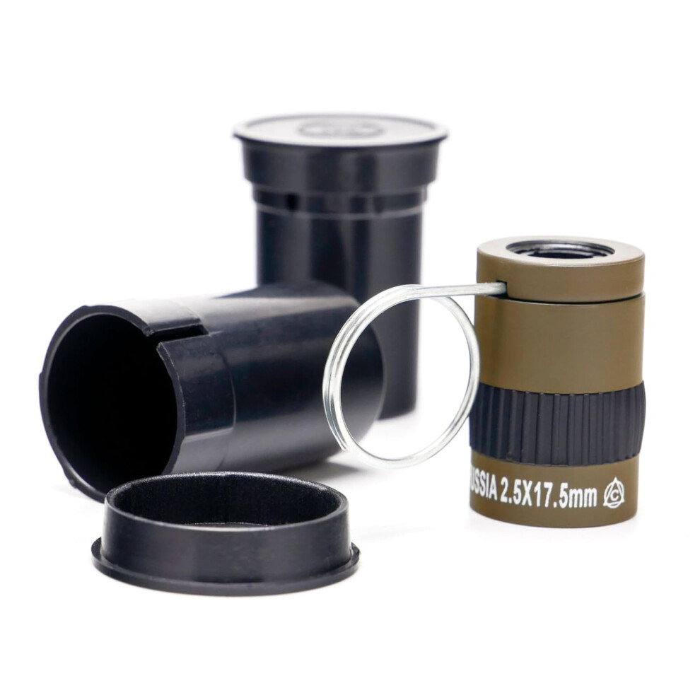 Miniature Finger Buckle Portable 2.5 Ratio Scope 19.5X23mm Handheld Monocular 2.5X Magnification Compact Handheld Scope 9199774448826