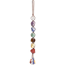 Decoratie voor energiecentra, hangende edelstenen voor geluk en meditatie, natuurlijke edelstenen, helende kristallen voor de 7 chakra's, decoratie