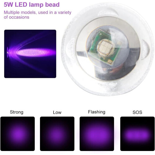 Φορητός μίνι σαρωτής Blacklight Ultraviolet για ανίχνευση λεκέδων ούρων κατοικίδιων ζώων, 2